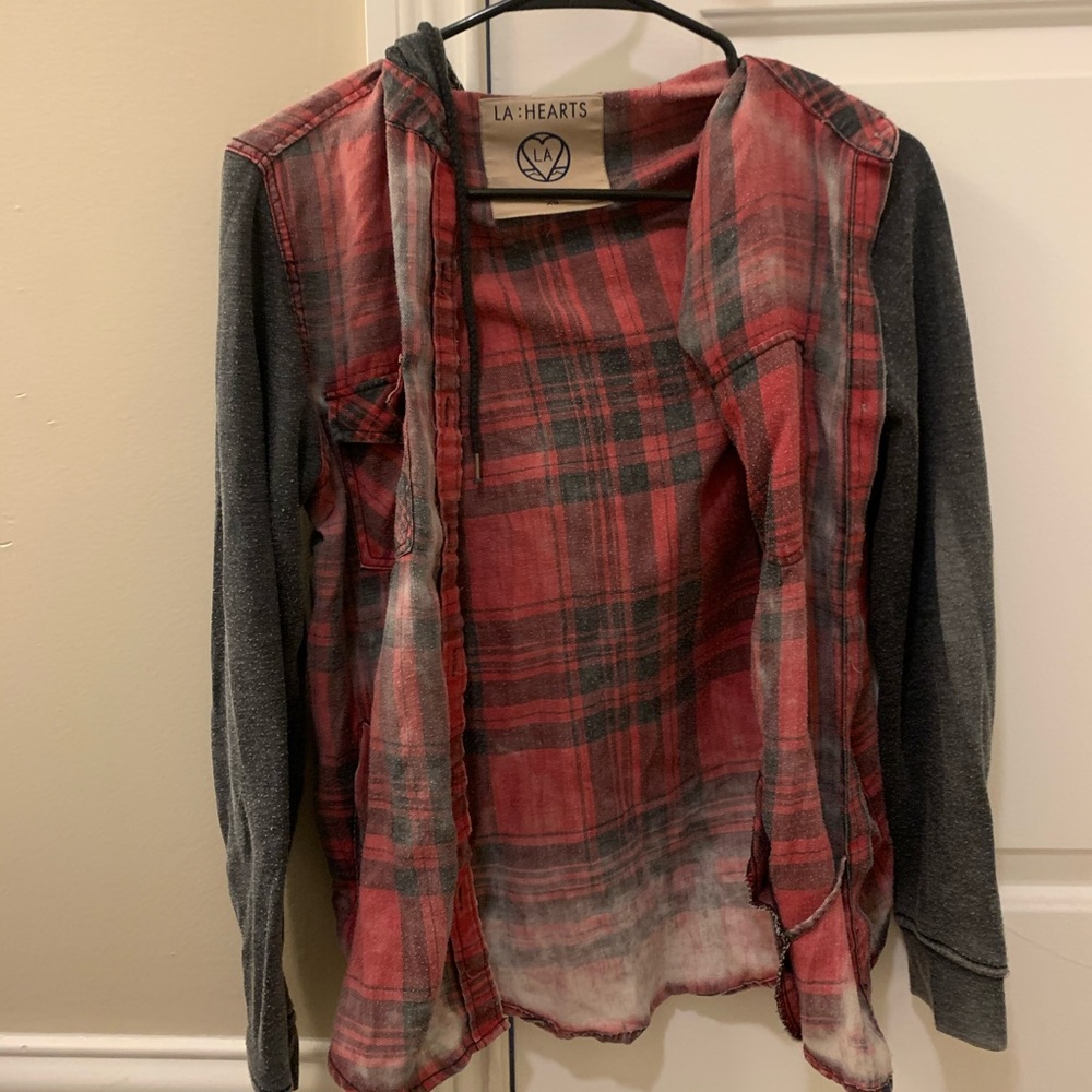 Flannel/sweatshirt FADED button down